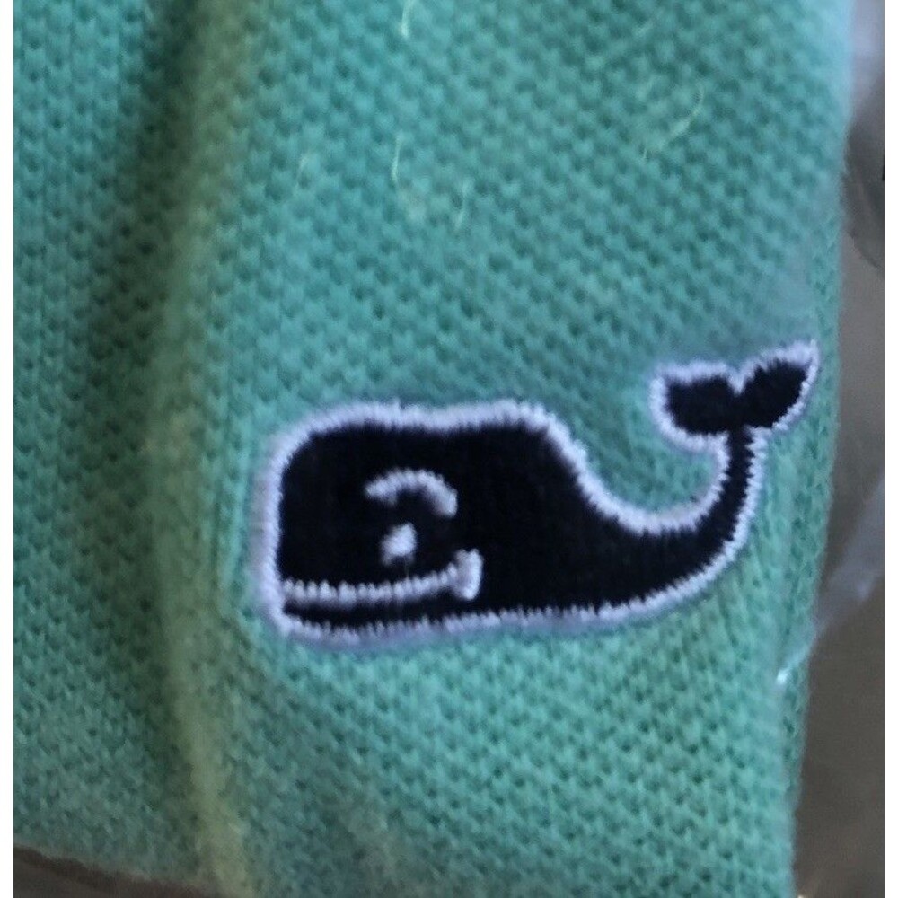 Vineyard Vines Men's Classic Pique Polo Shirt Whale Logo Mint Green Size Small - Picture 10 of 14